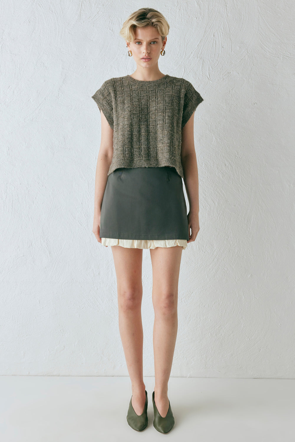 Lera Mini Skirt Charcoal