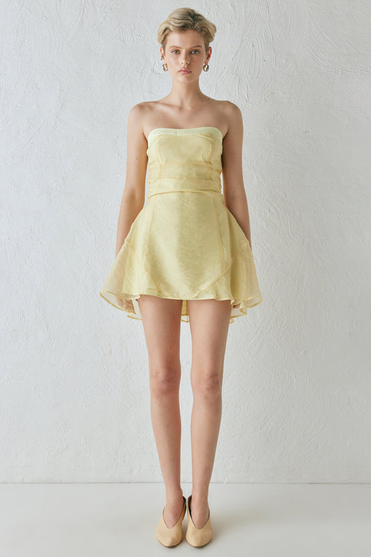 Paloma Mini Dress Lemon