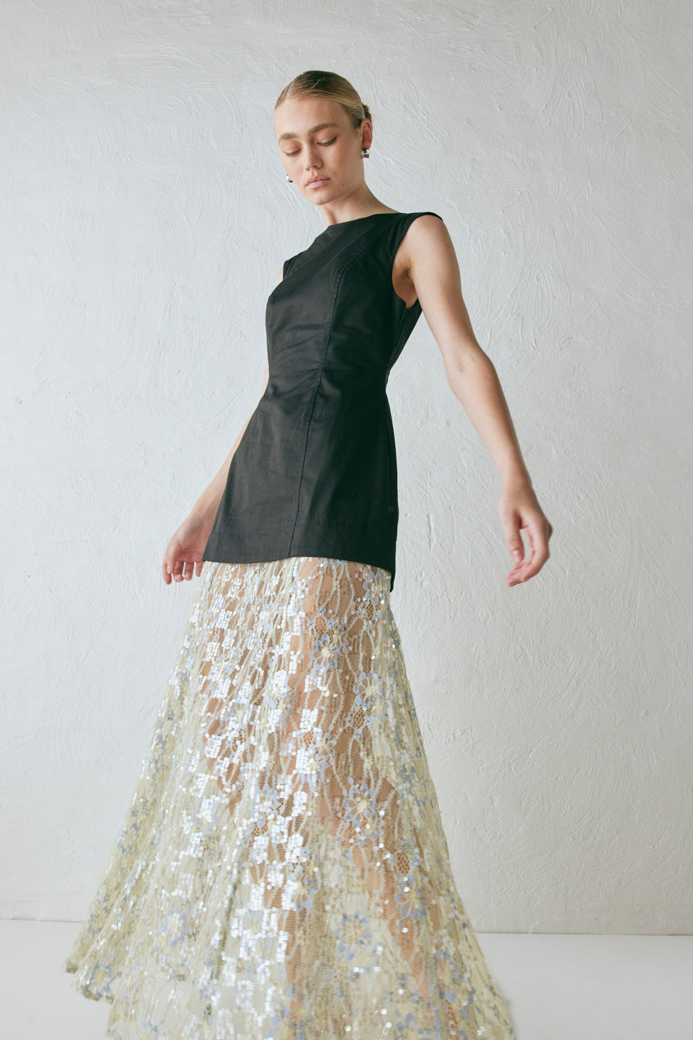 Robbie Sequin Maxi Dress Black
