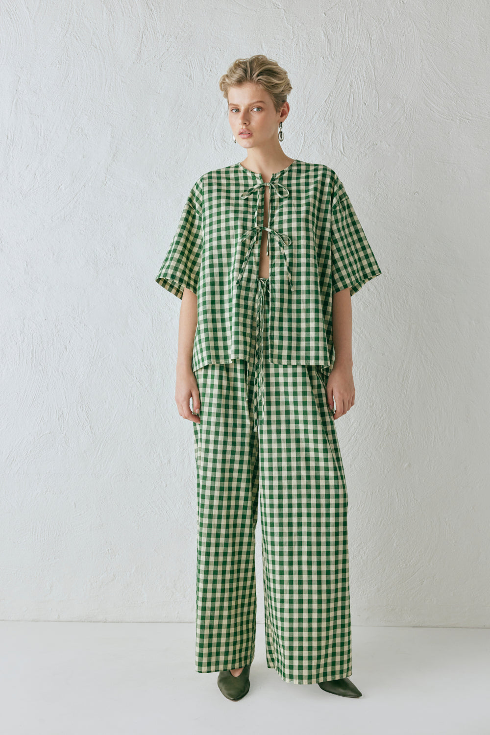 Raya Pants Green Check
