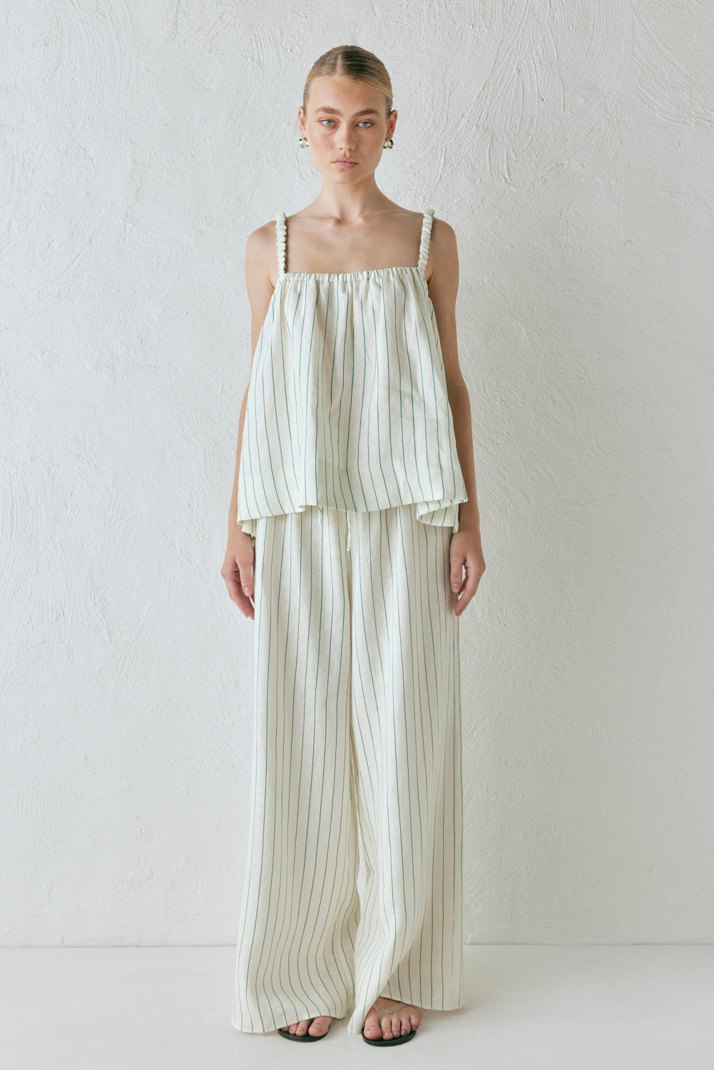 Raya Linen Pants Stripe