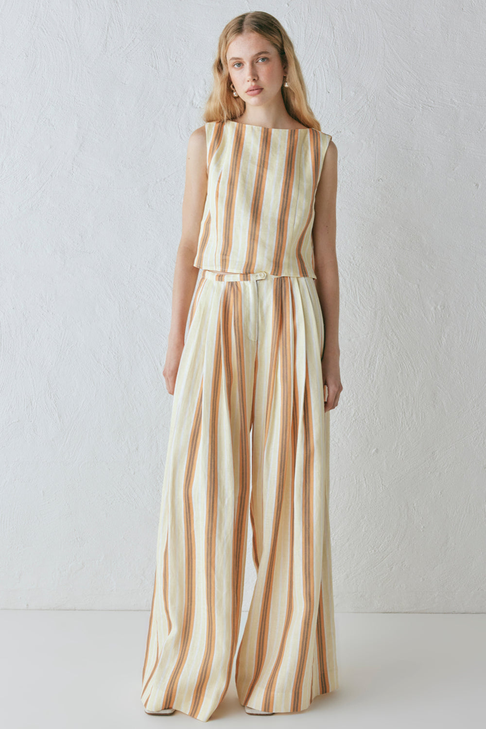 Luca Linen Pants Stripe