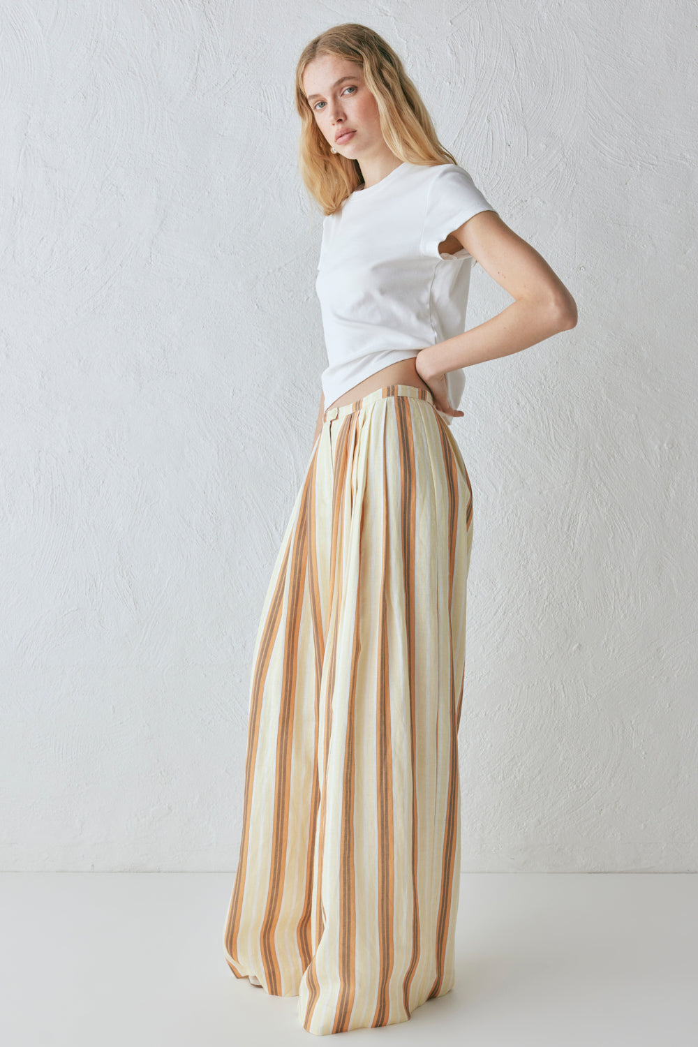 Luca Linen Pants Stripe