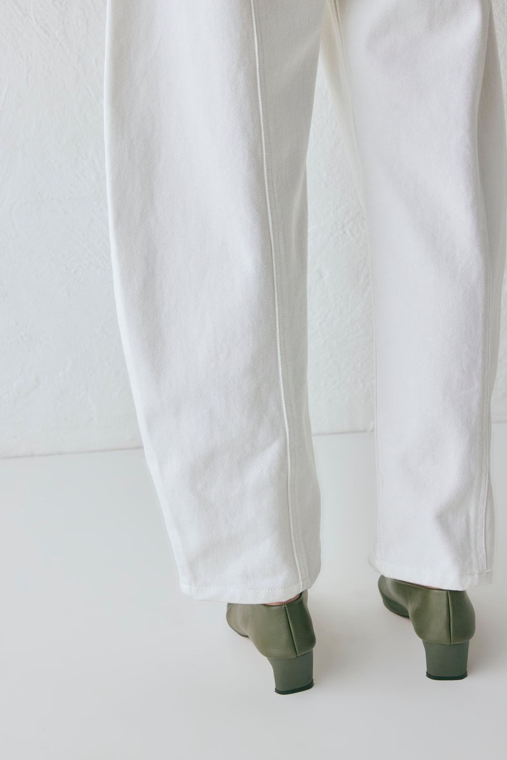 Lex Barrel Denim Jeans White