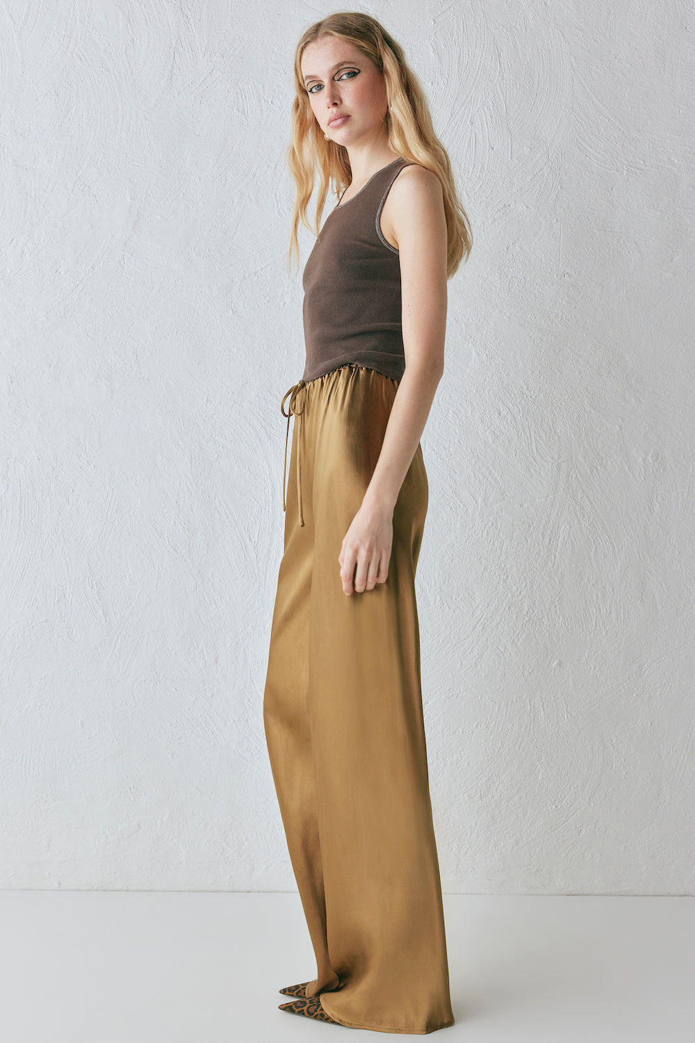 Rae Satin Pants Copper