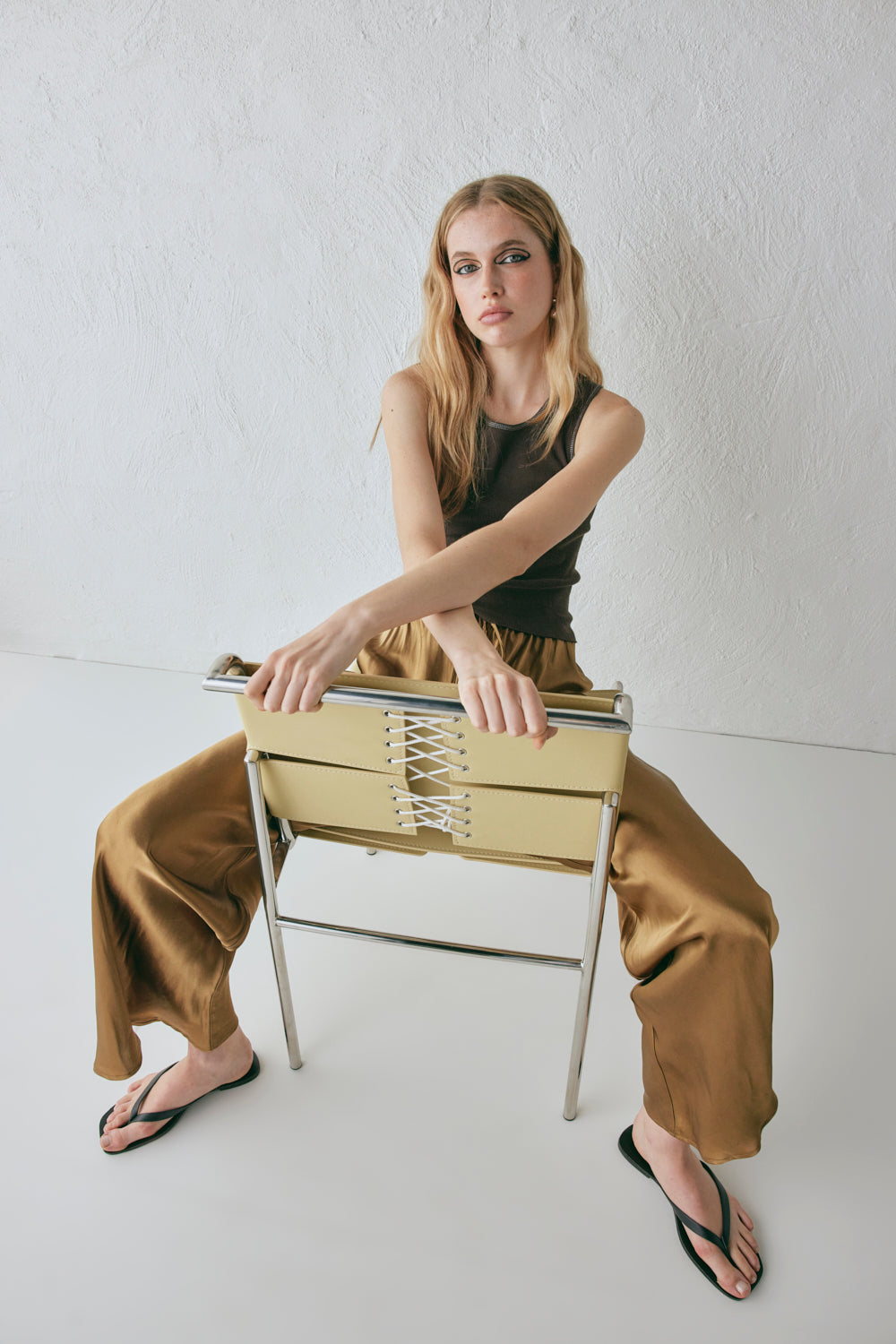 Rae Satin Pants Copper