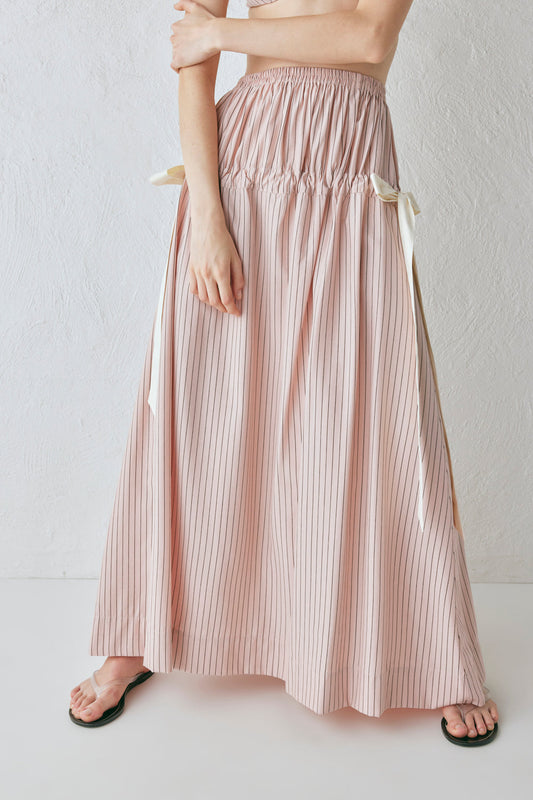 Lily Maxi Skirt Pink Stripe