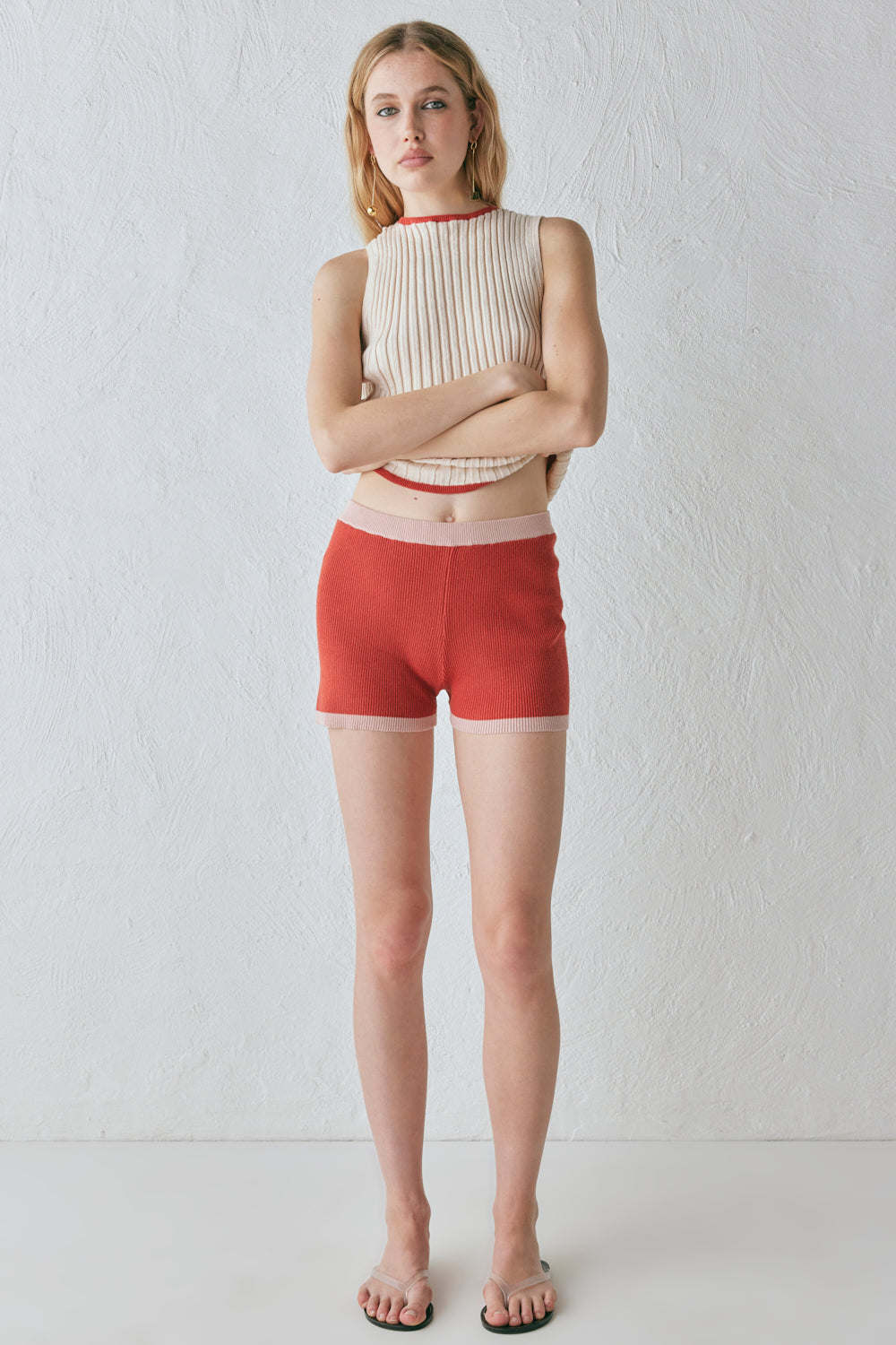 Mason Knit Shorts Red