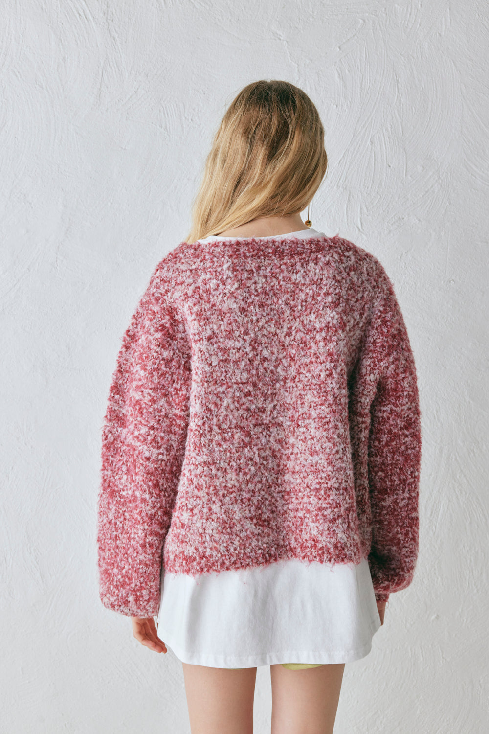 Elsie Knit Jumper Berry Marle