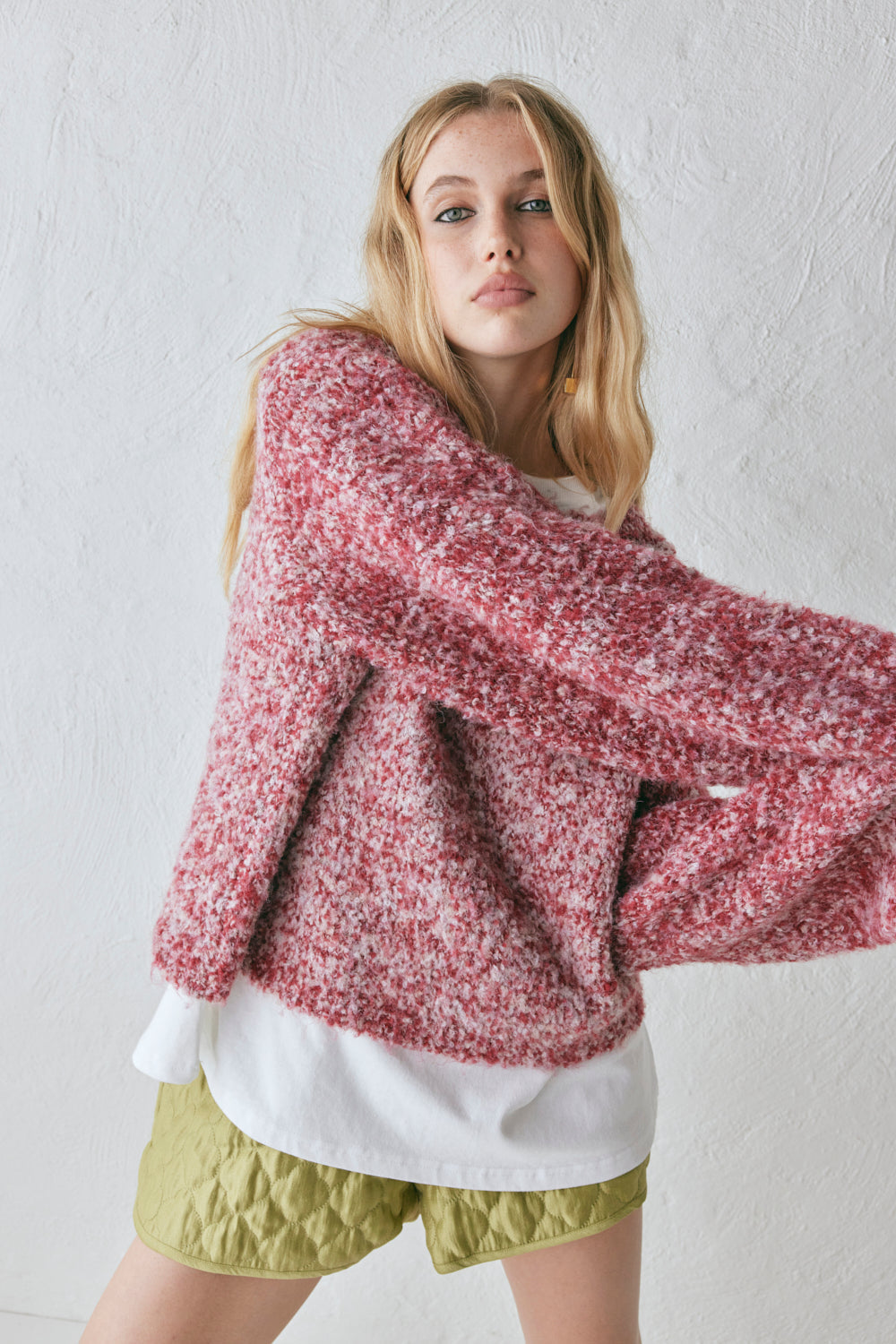 Elsie Knit Jumper Berry Marle