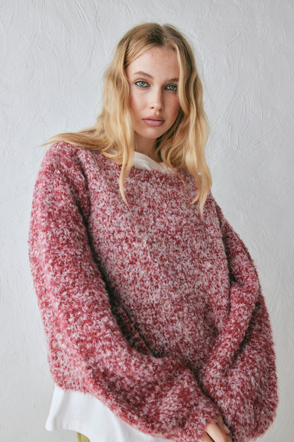 Elsie Knit Jumper Berry Marle