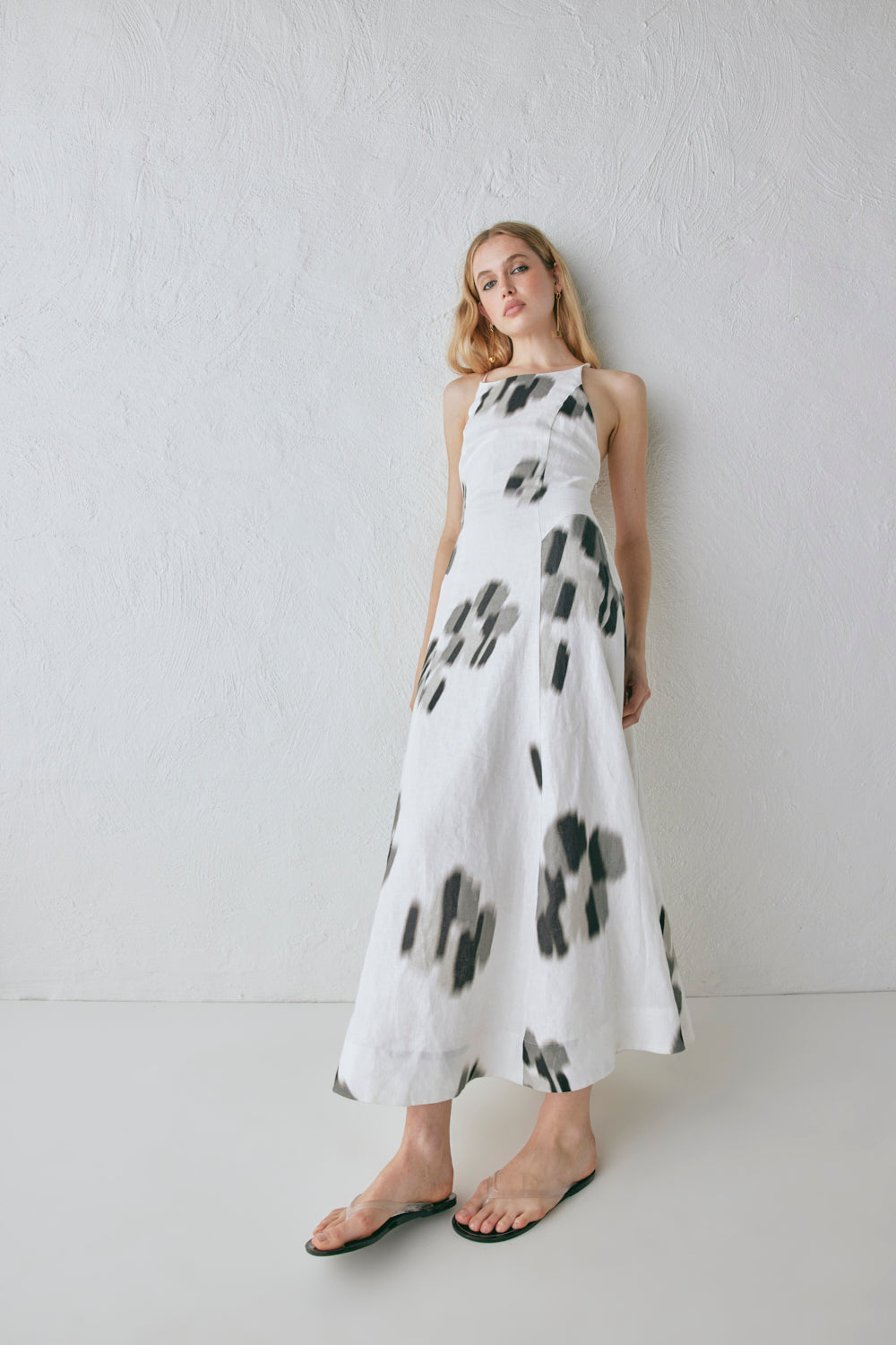Stef Linen Maxi Dress Flor