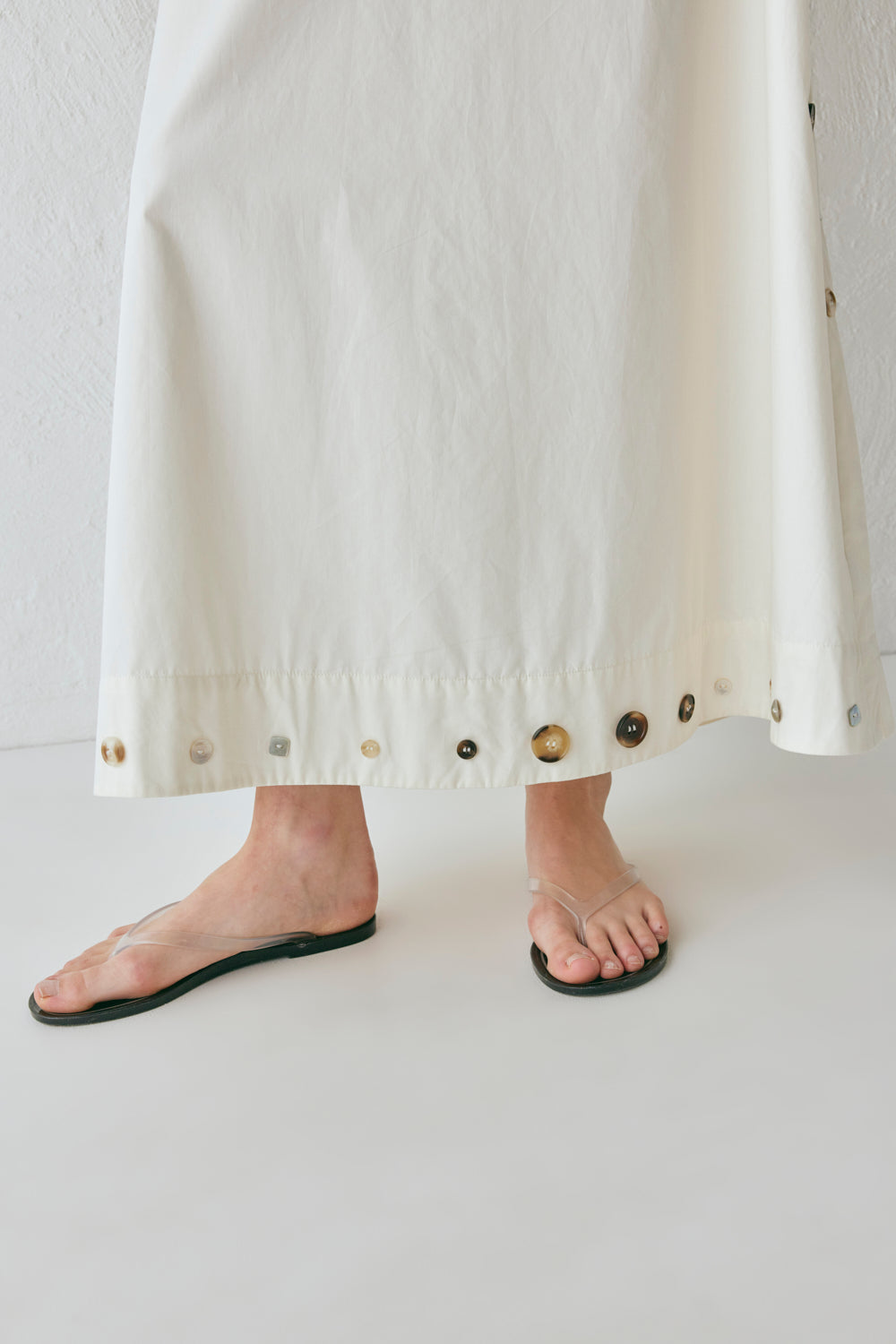 Alek Midi Skirt Cream