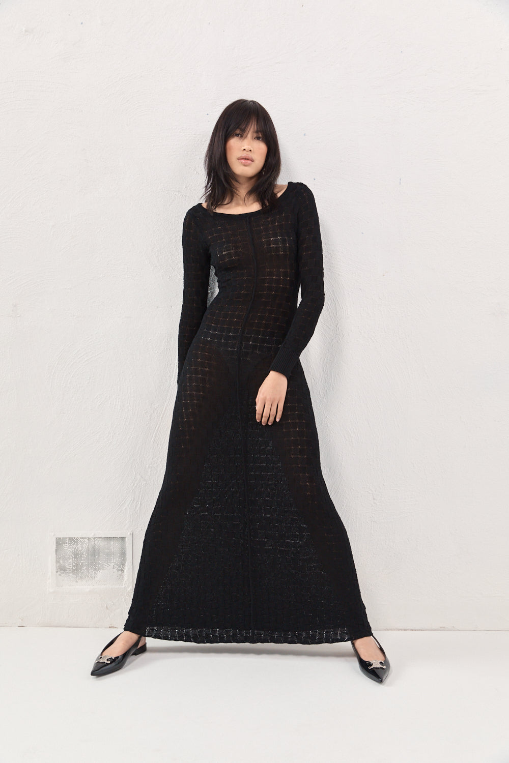 Zelda Knit Maxi Dress Black