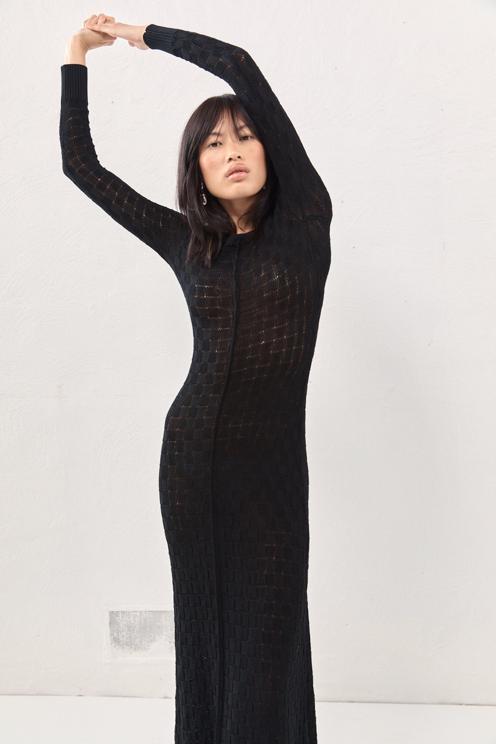Zelda Knit Maxi Dress Black