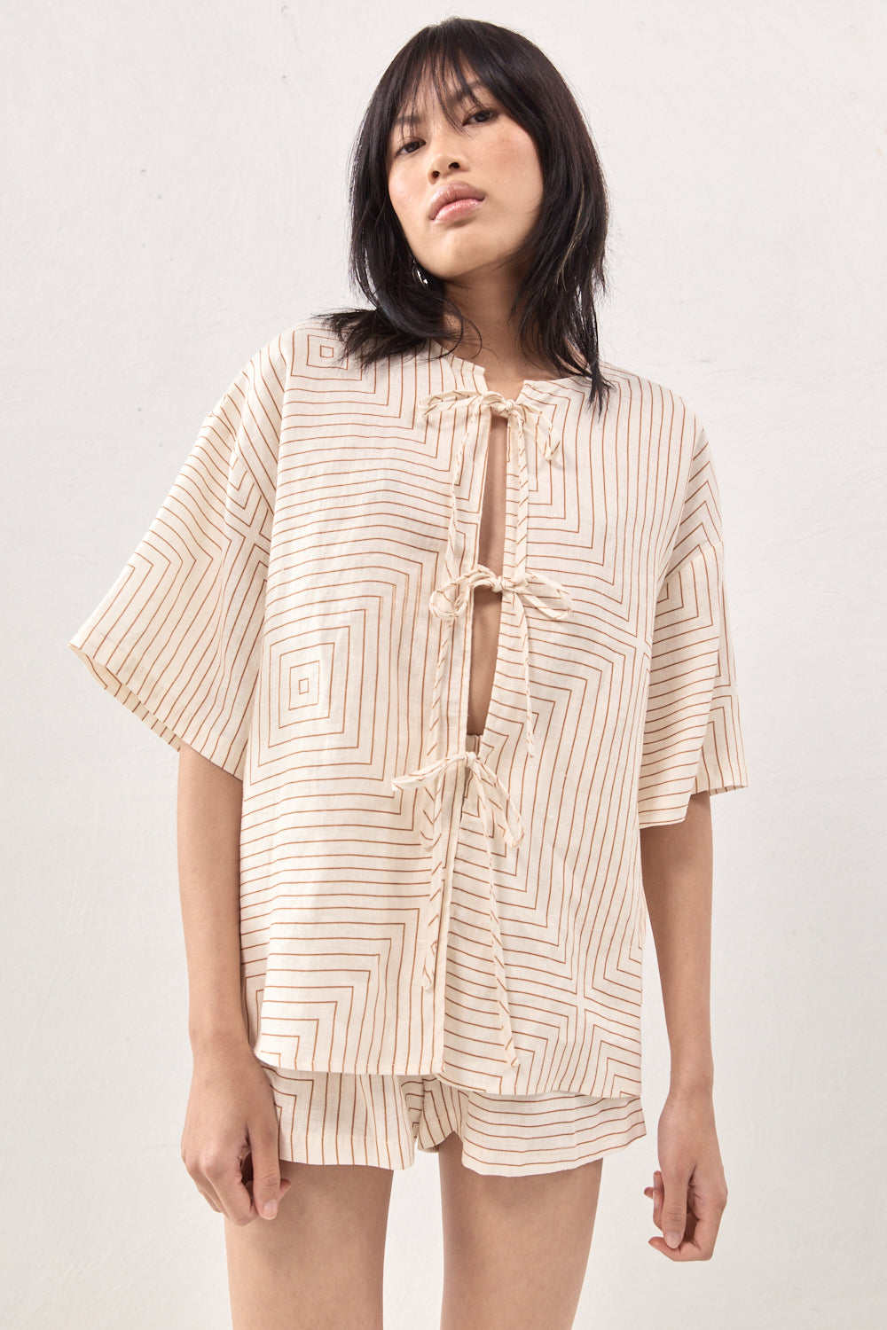 Naomi Linen Smock Top Juno