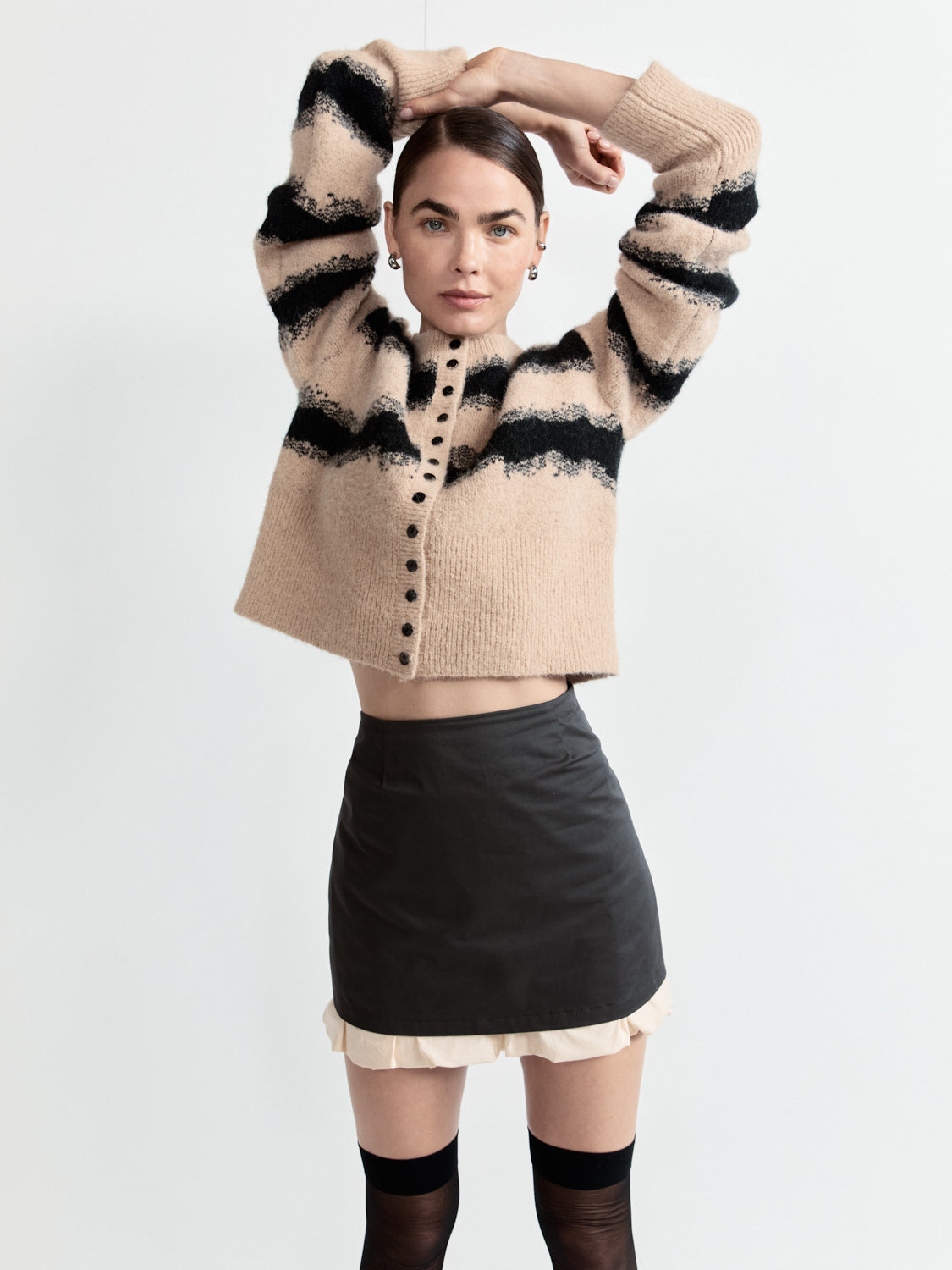 Lera Mini Skirt Charcoal