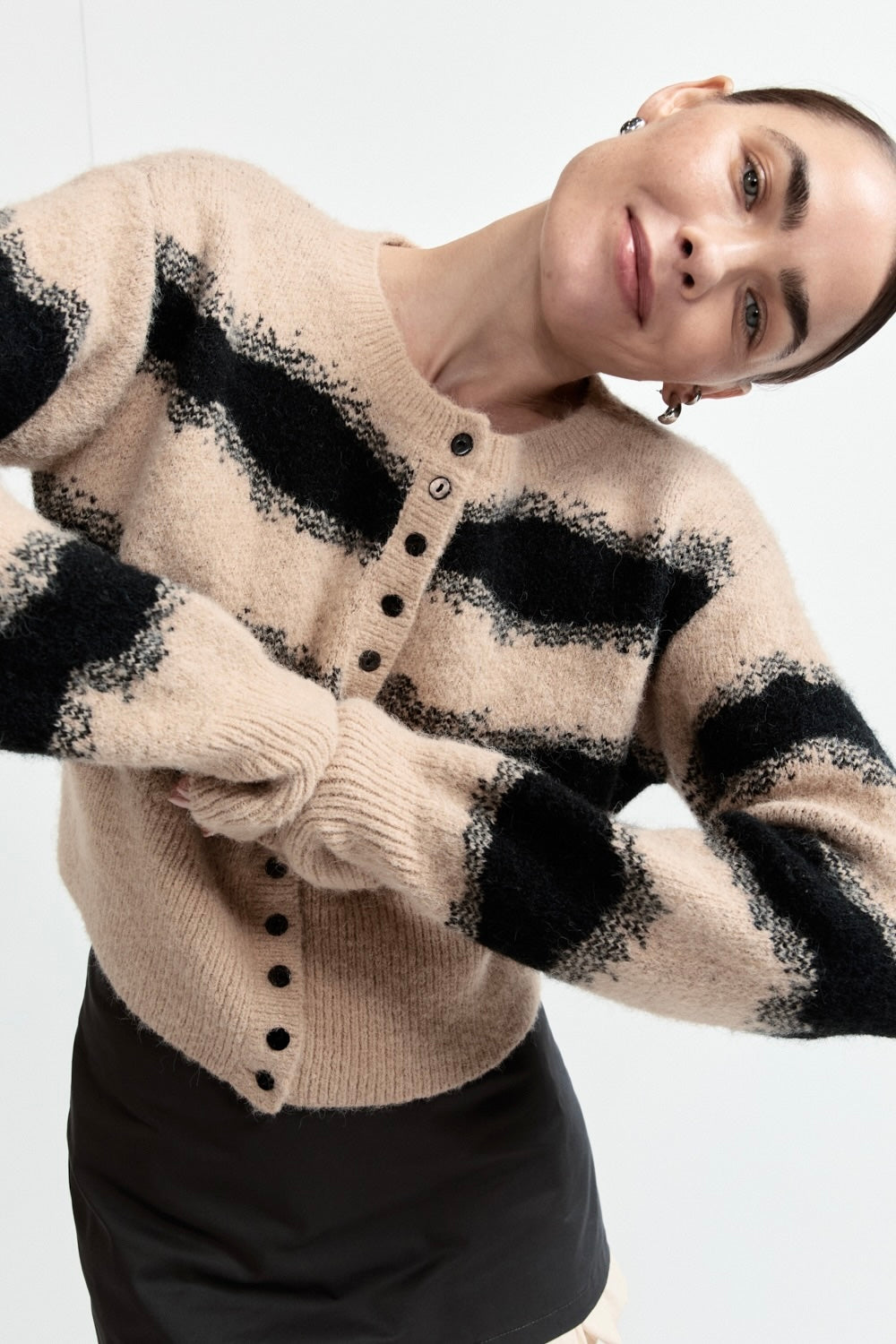 Minnie Knit Cardigan Latte