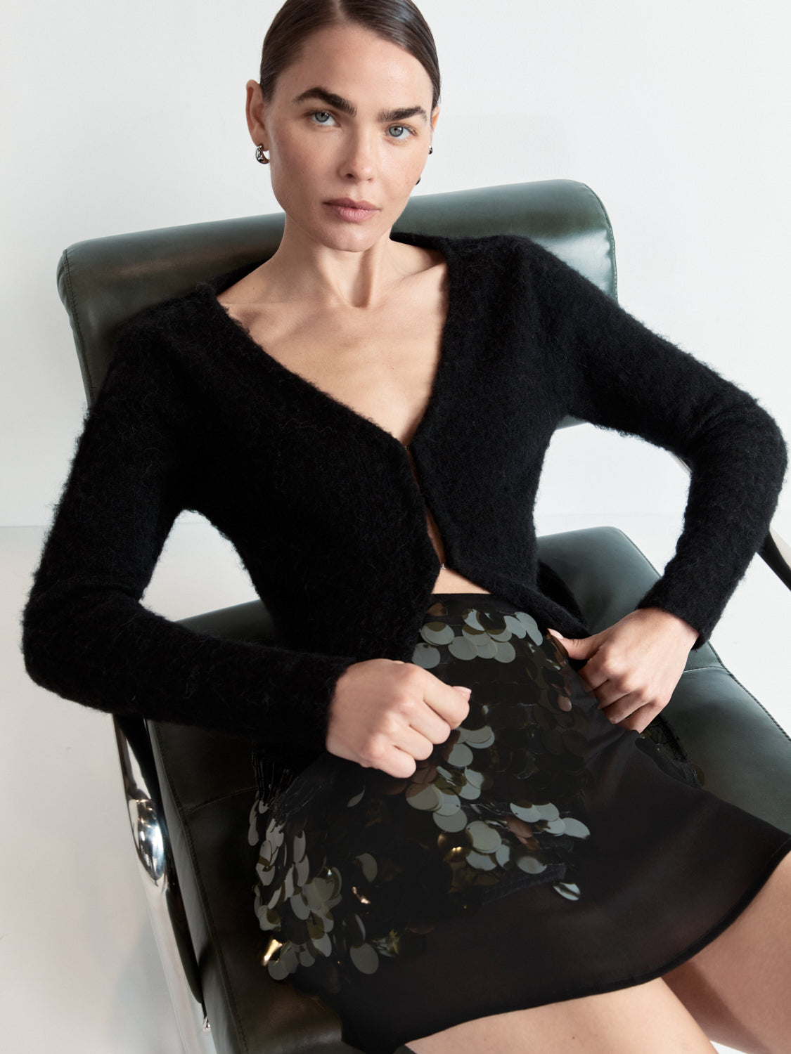 Edie Knit Cardigan Black