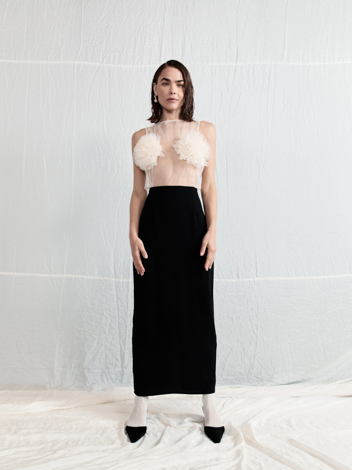Vittoria Midi Skirt Black