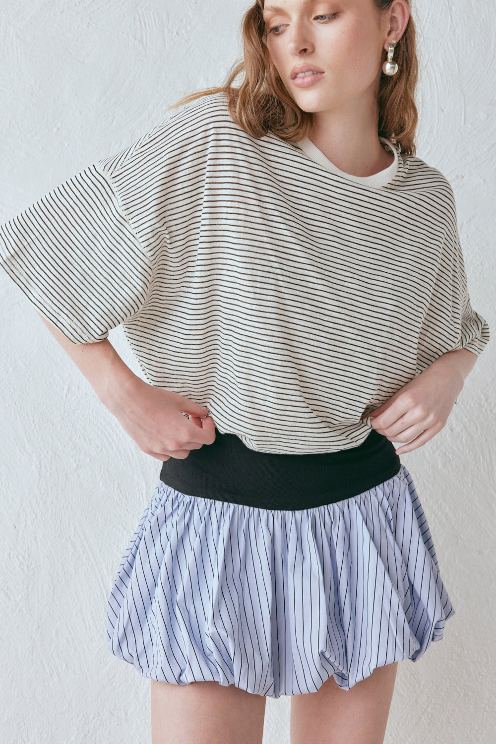 Remy Skort Blue Stripe