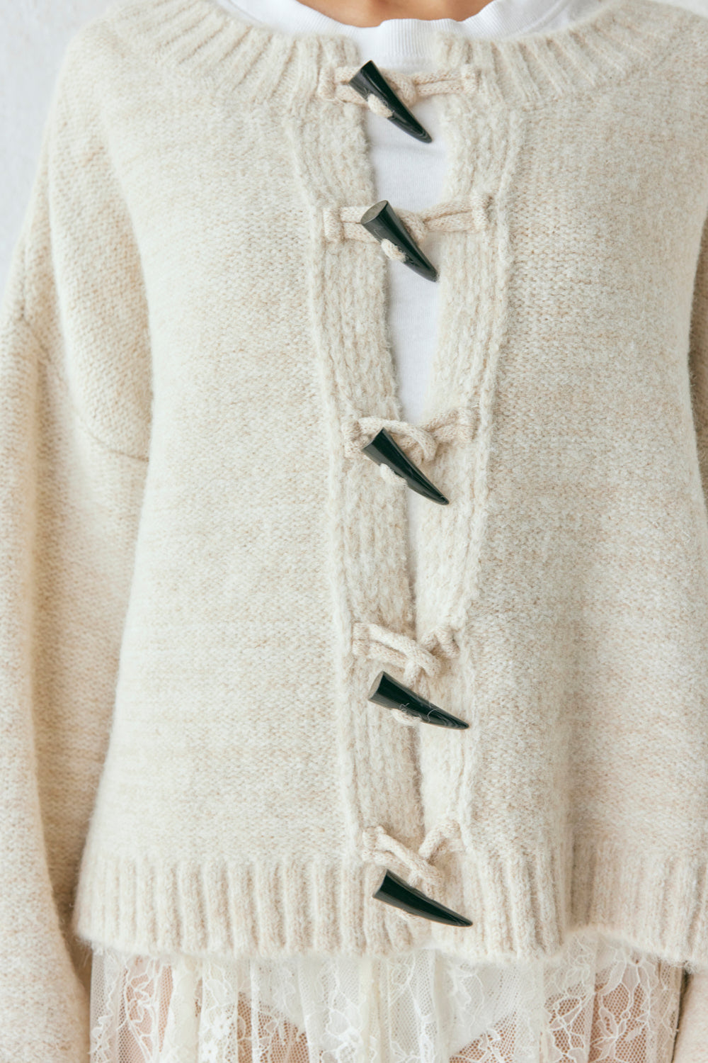 Leni Knit Cardigan Oat Marle