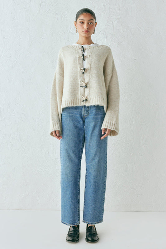 Leni Knit Cardigan Oat Marle