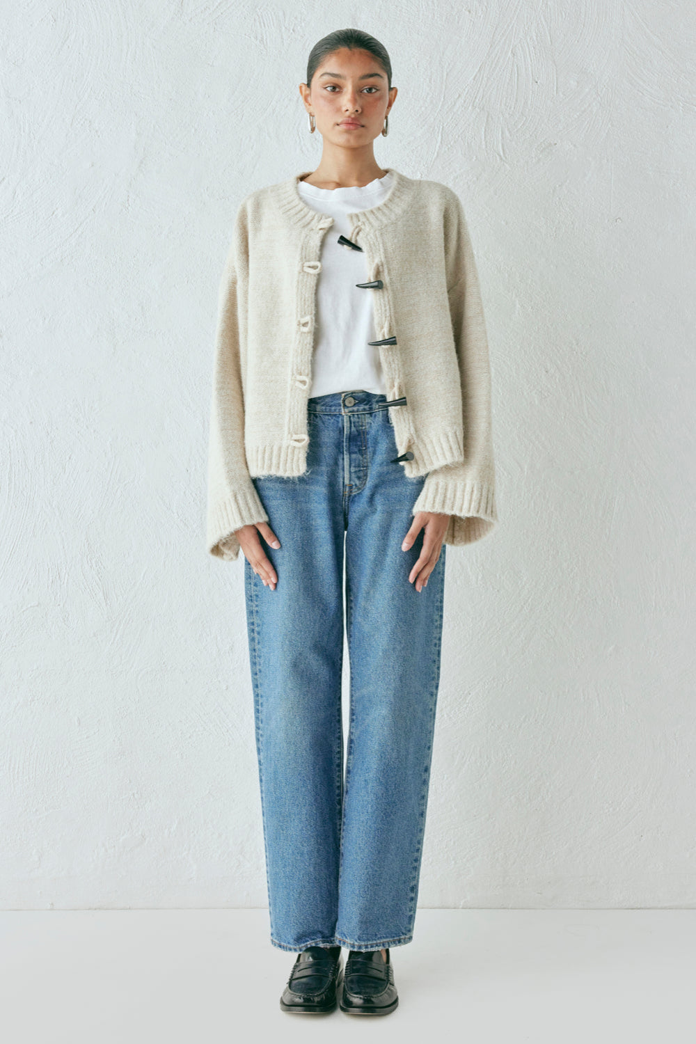Leni Knit Cardigan Oat Marle