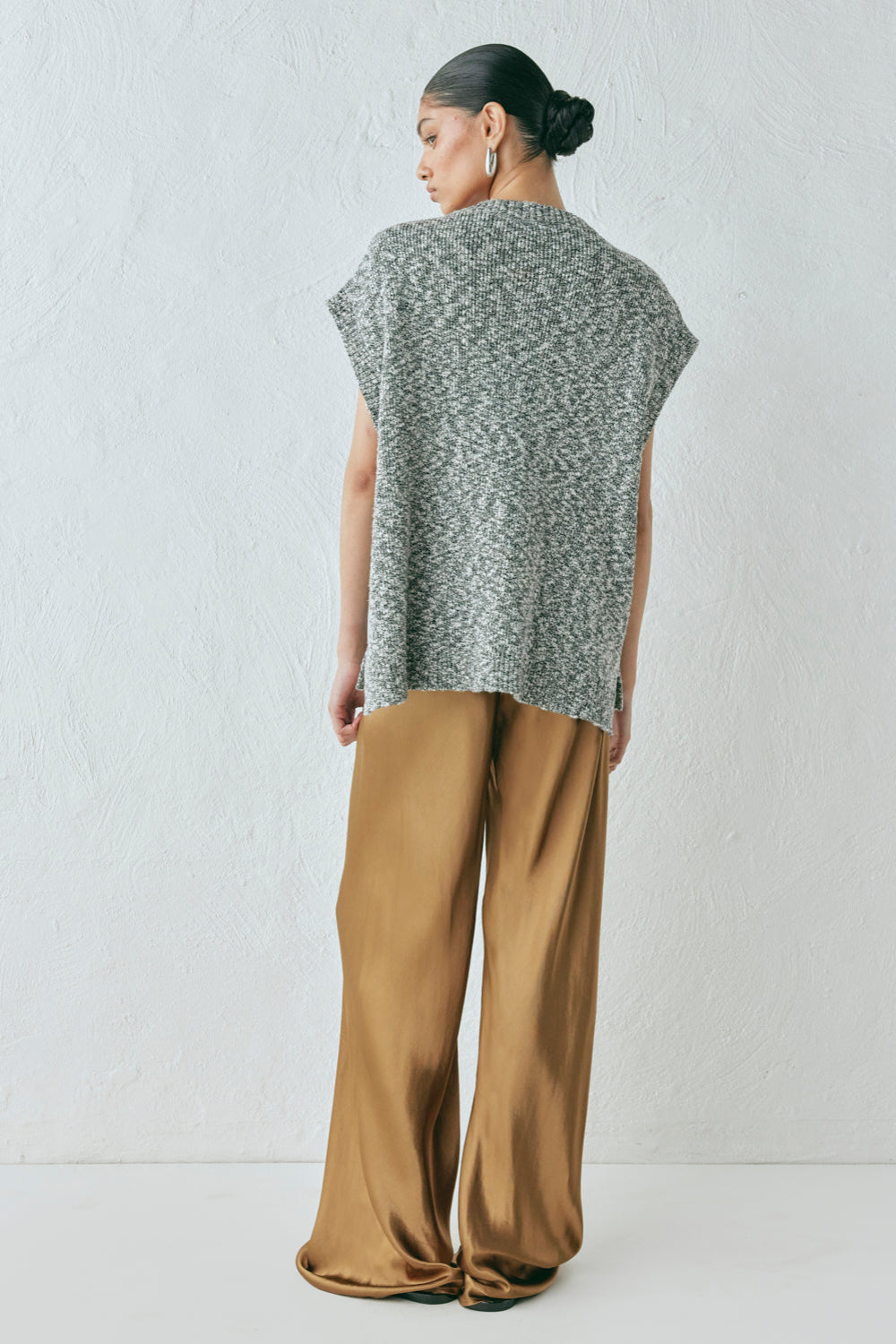 Shai Knit Vest Grey Marle