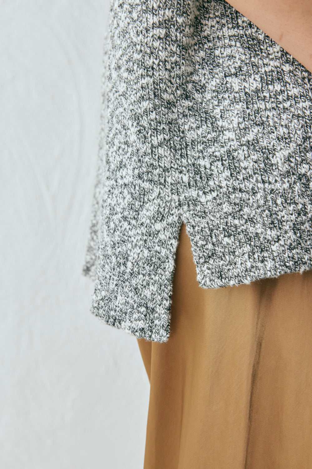Shai Knit Vest Grey Marle