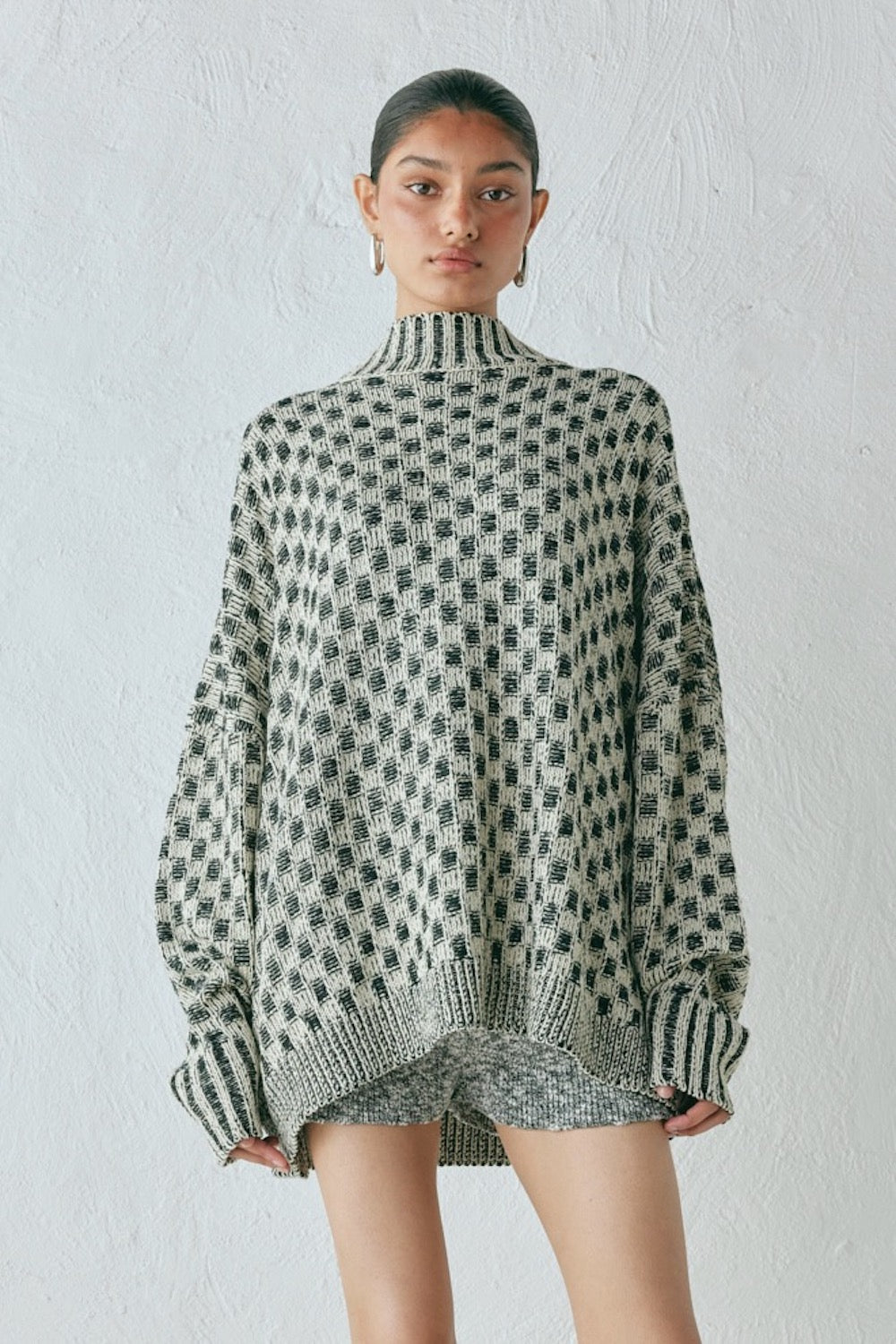 Sam Knit Jumper Check