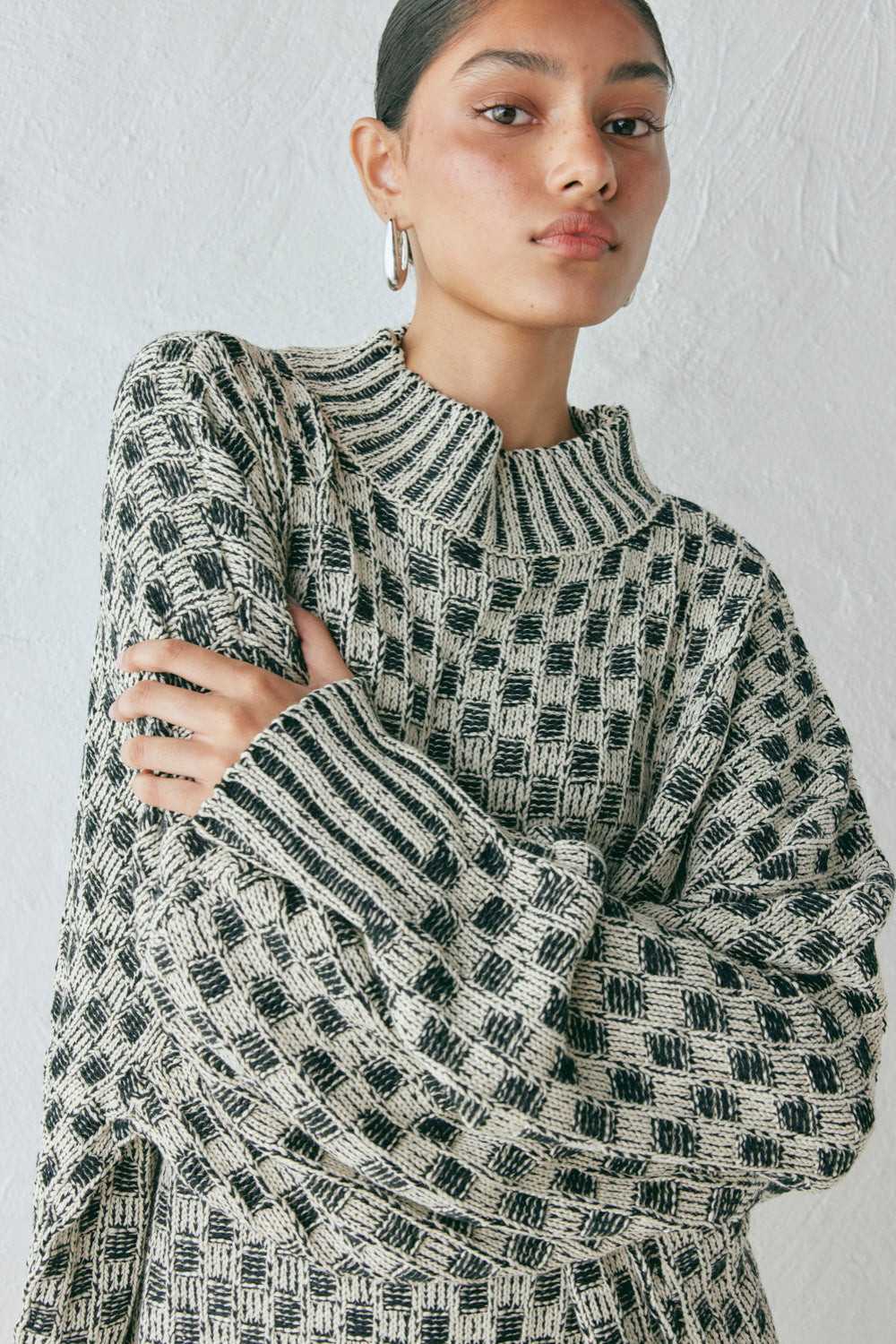 Sam Knit Jumper Check