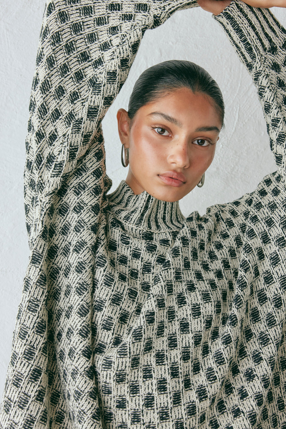 Sam Knit Jumper Check