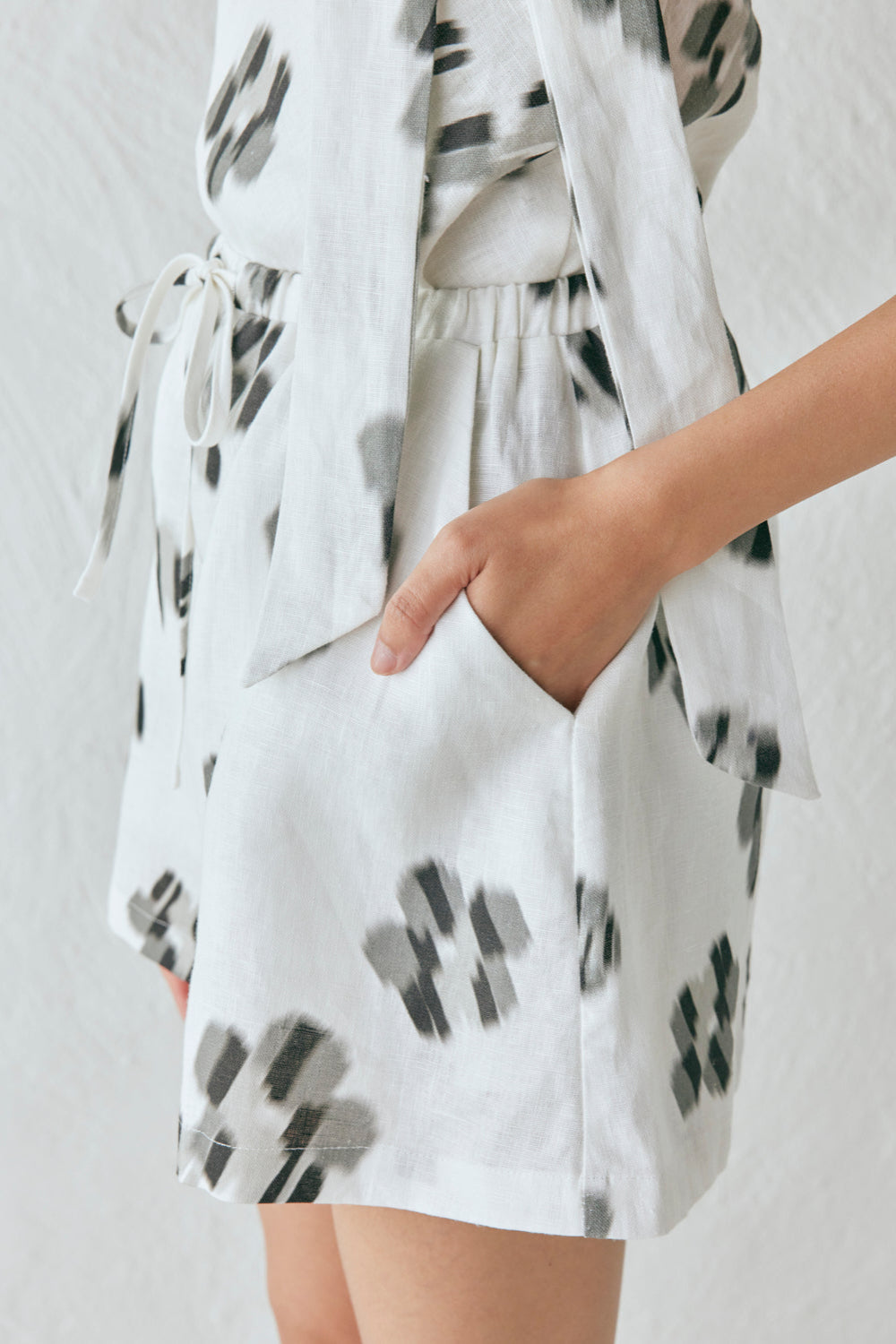 Annika Linen Shorts Flor