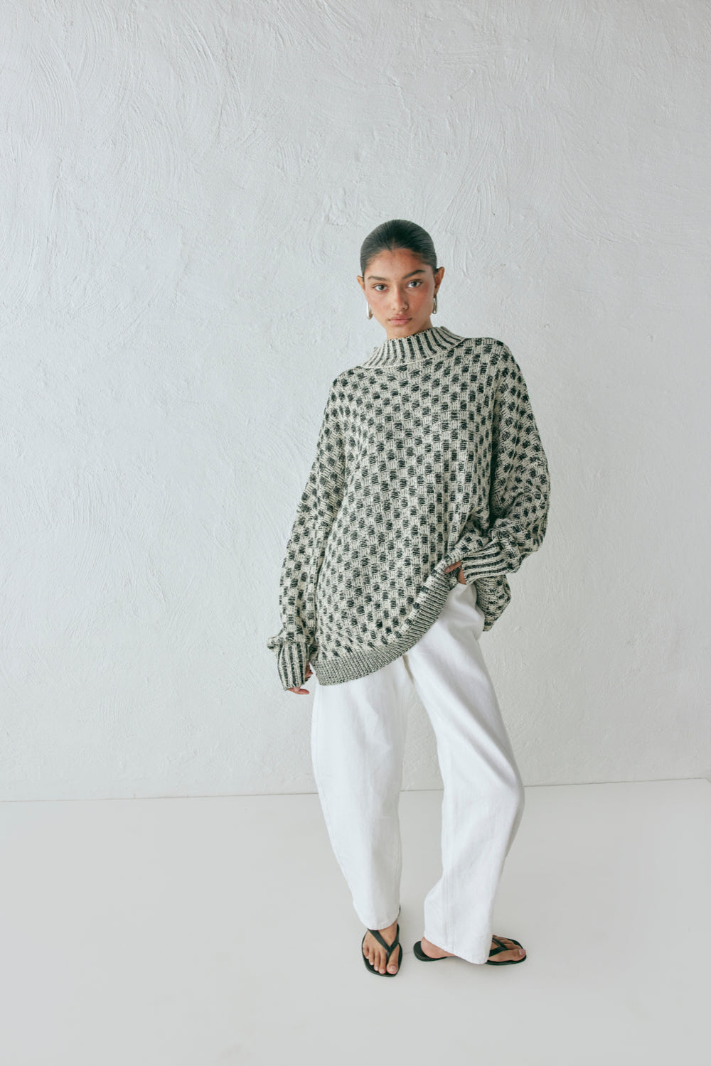 Sam Knit Jumper Check