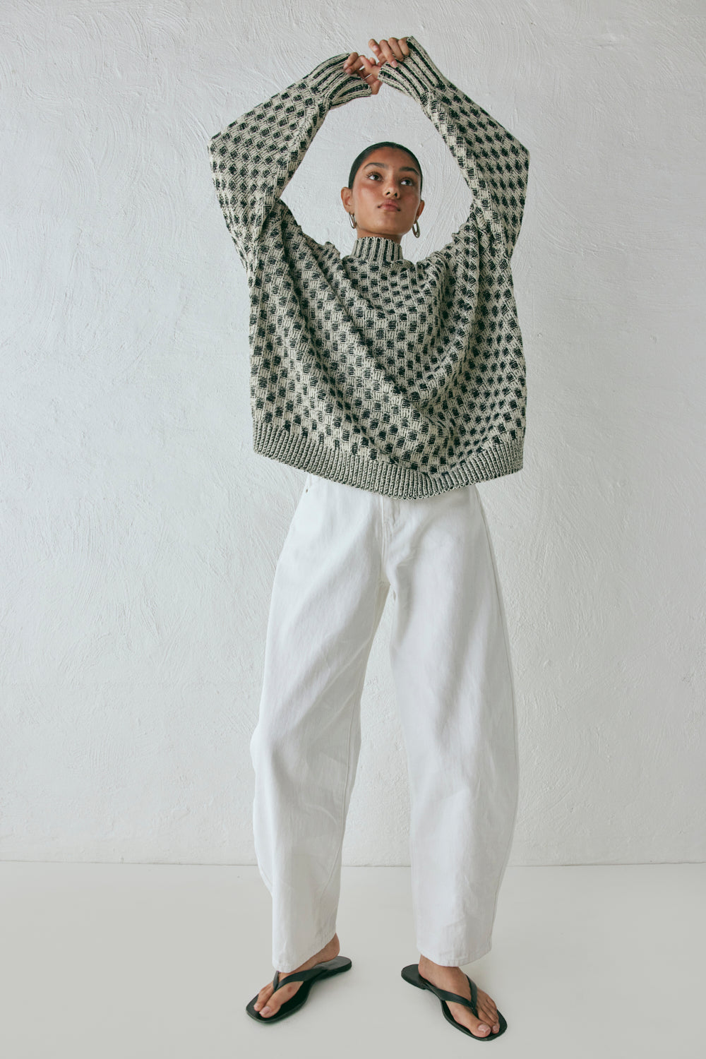 Sam Knit Jumper Check