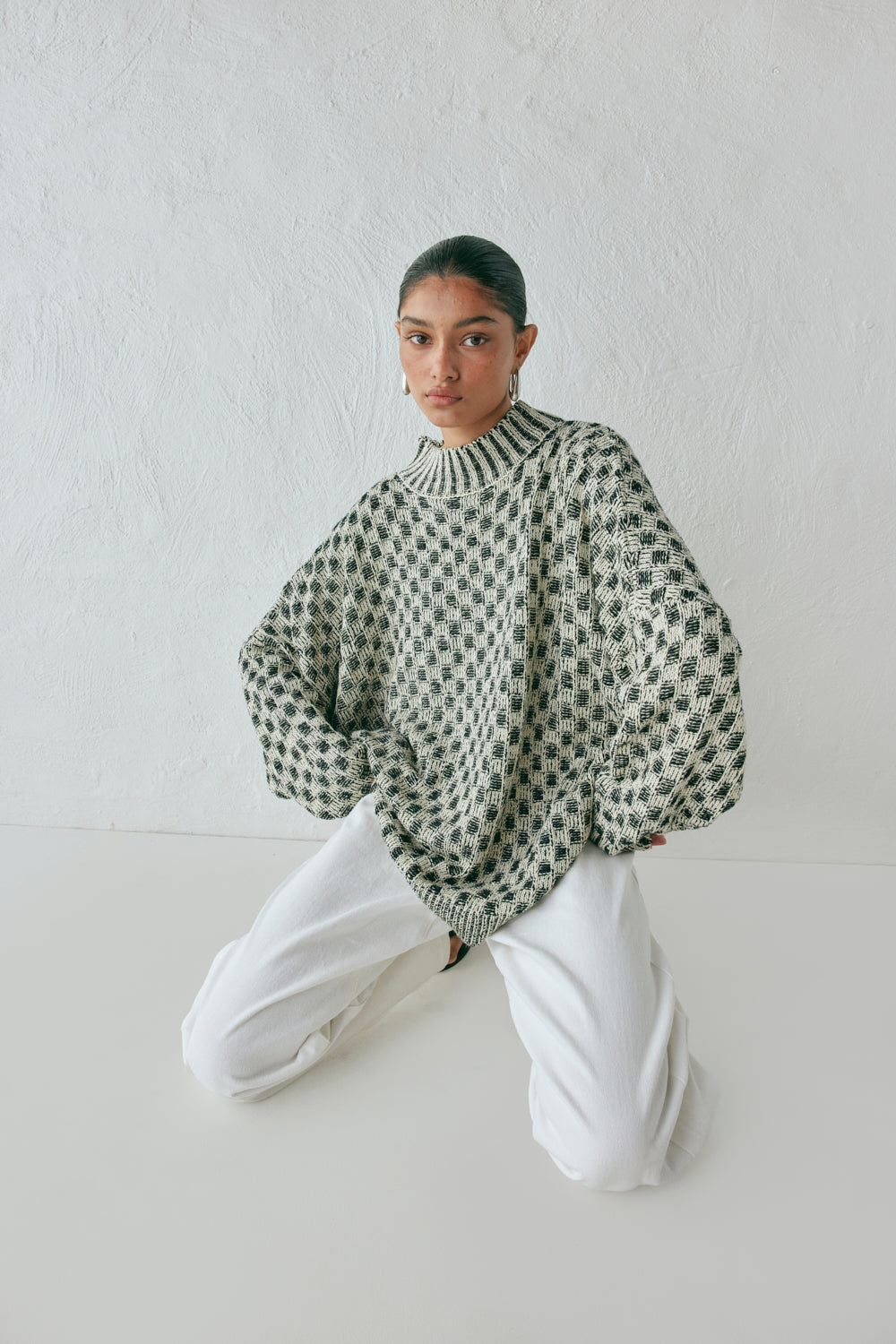 Sam Knit Jumper Check