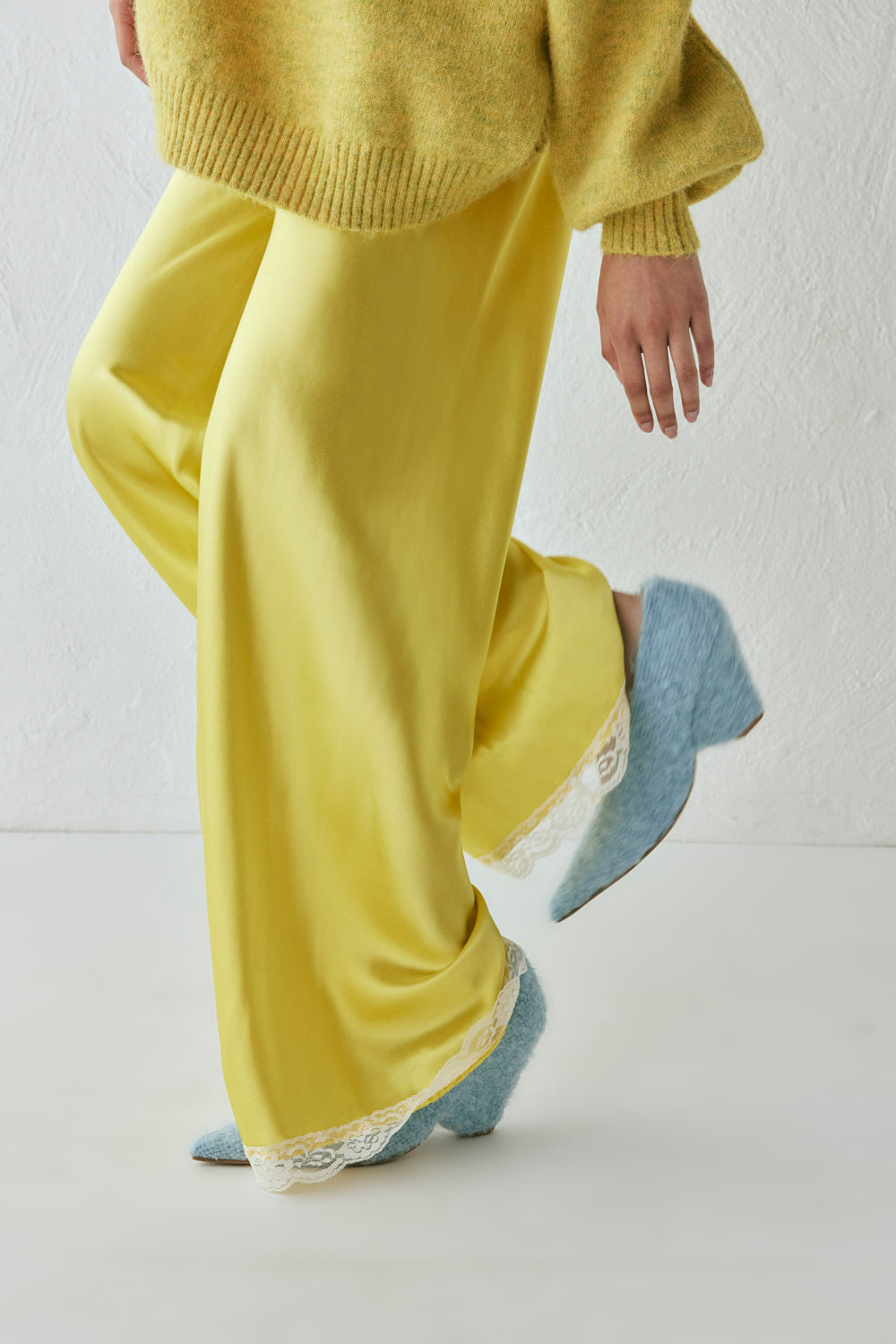 Josefin Satin Pants Citrus