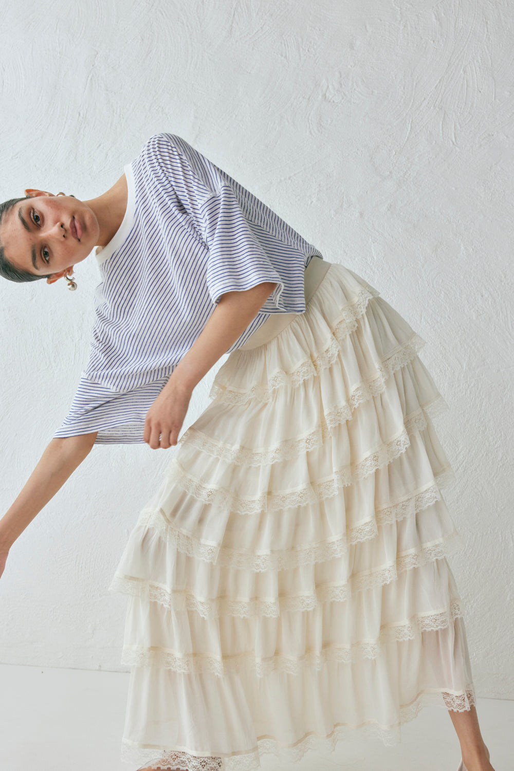 Thalia Midi Skirt Cream