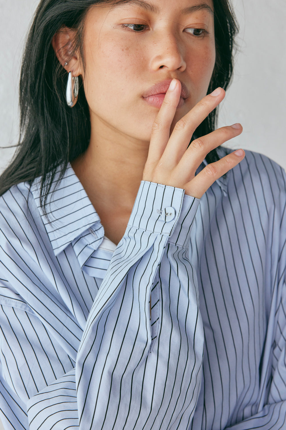 June Shirt Blue Stripe