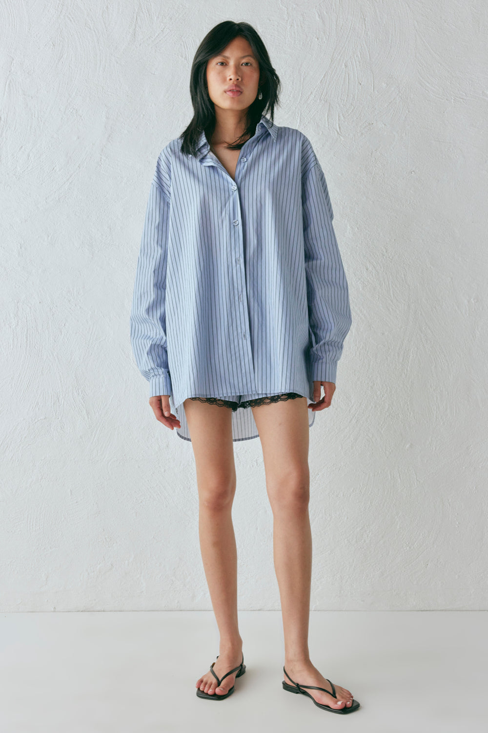 June Shirt Blue Stripe