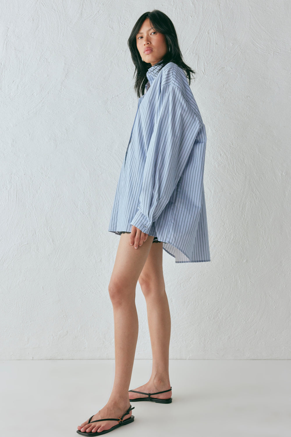 June Shirt Blue Stripe