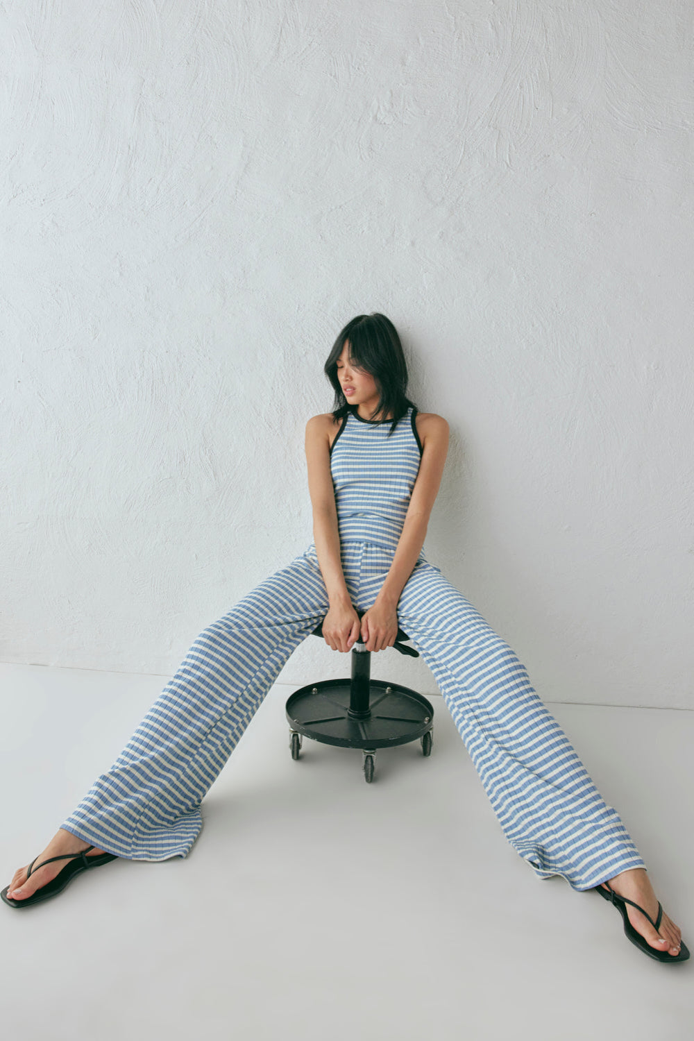 Imogen Pants Blue Stripe