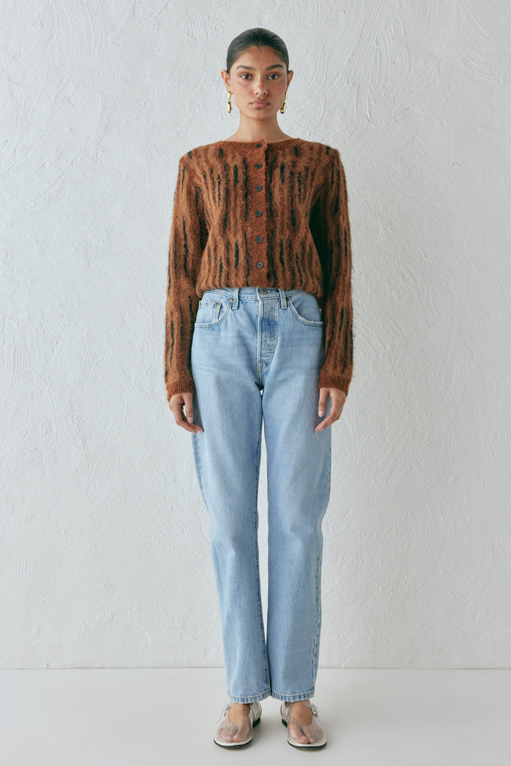 Ralph Knit Cardigan Brown