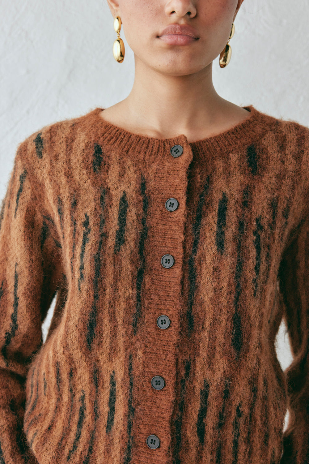 Ralph Knit Cardigan Brown