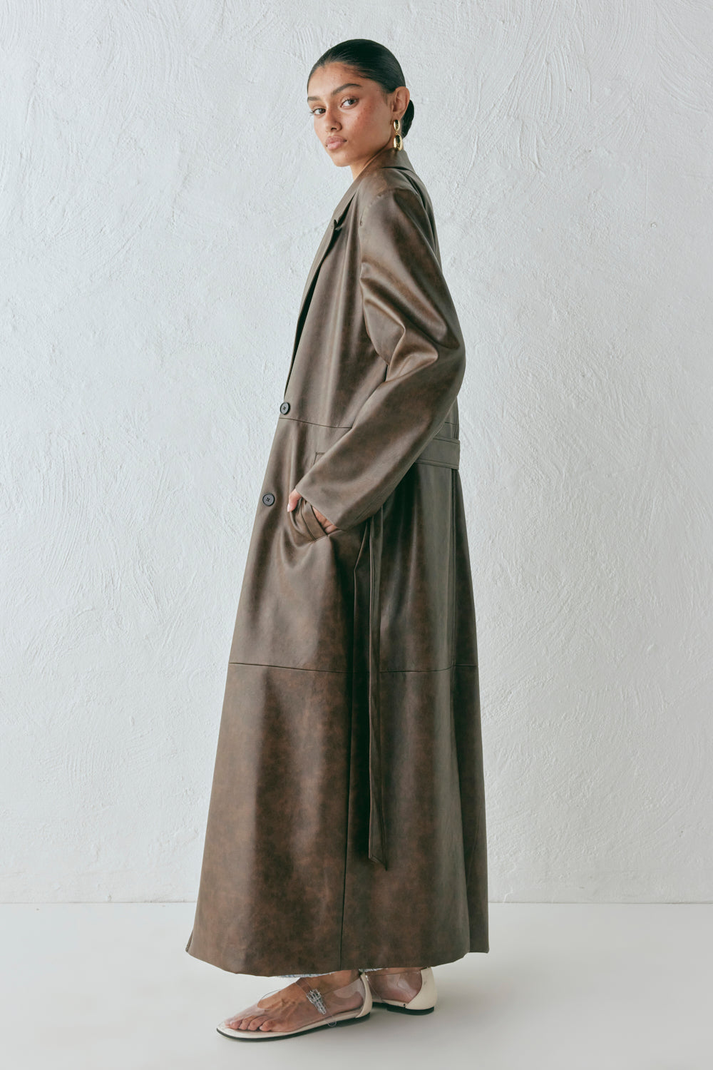 Zoa Trench Coat Coffee