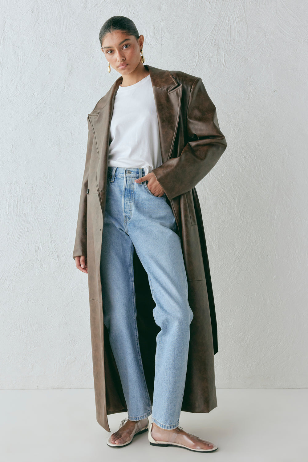 Zoa Trench Coat Coffee