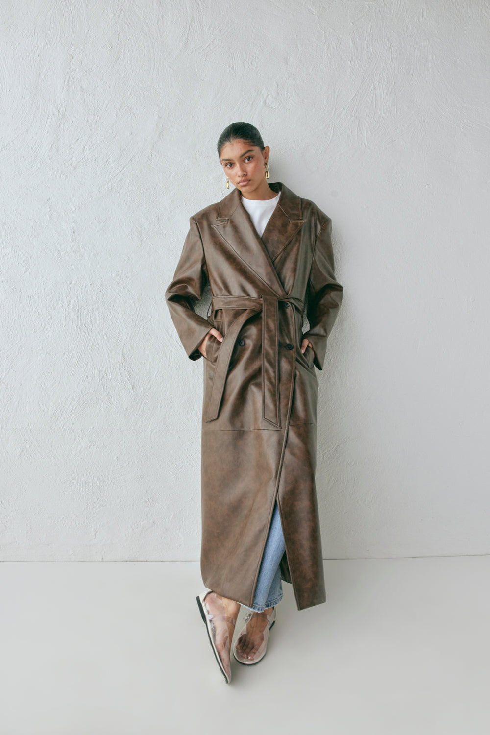 Zoa Trench Coat Coffee