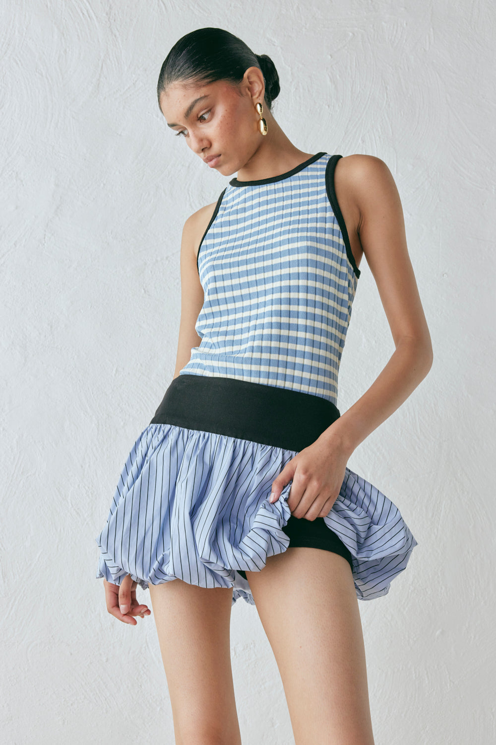Remy Skort Blue Stripe
