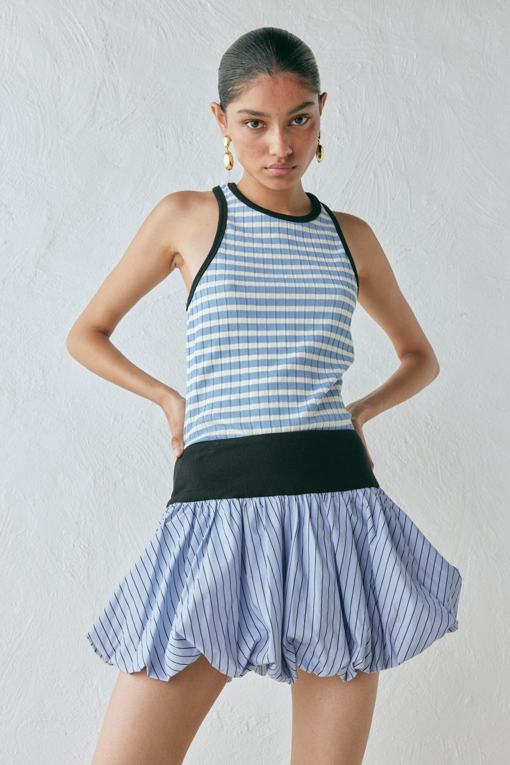 Remy Skort Blue Stripe